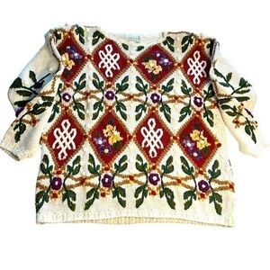 Vintage New York Style Handknit Sweater